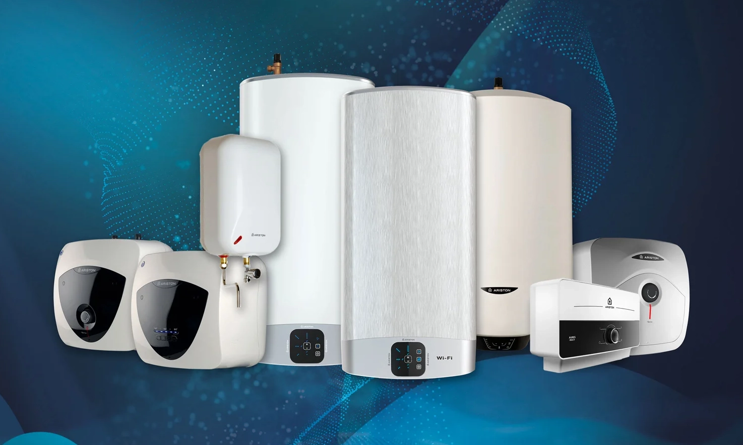 various gas and electric water heaters